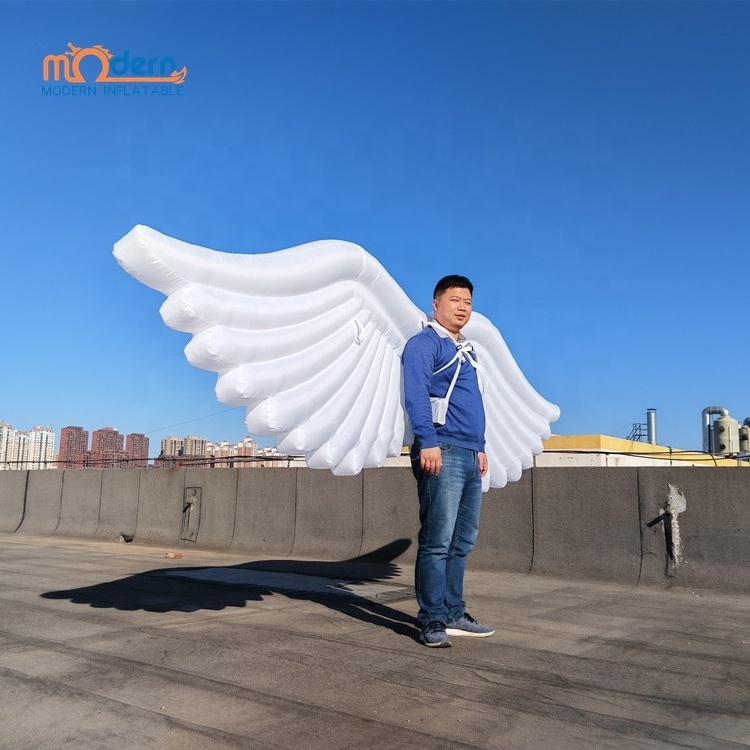 Parade White Wing Inflatable Giant Inflatable Angle Wing Costume