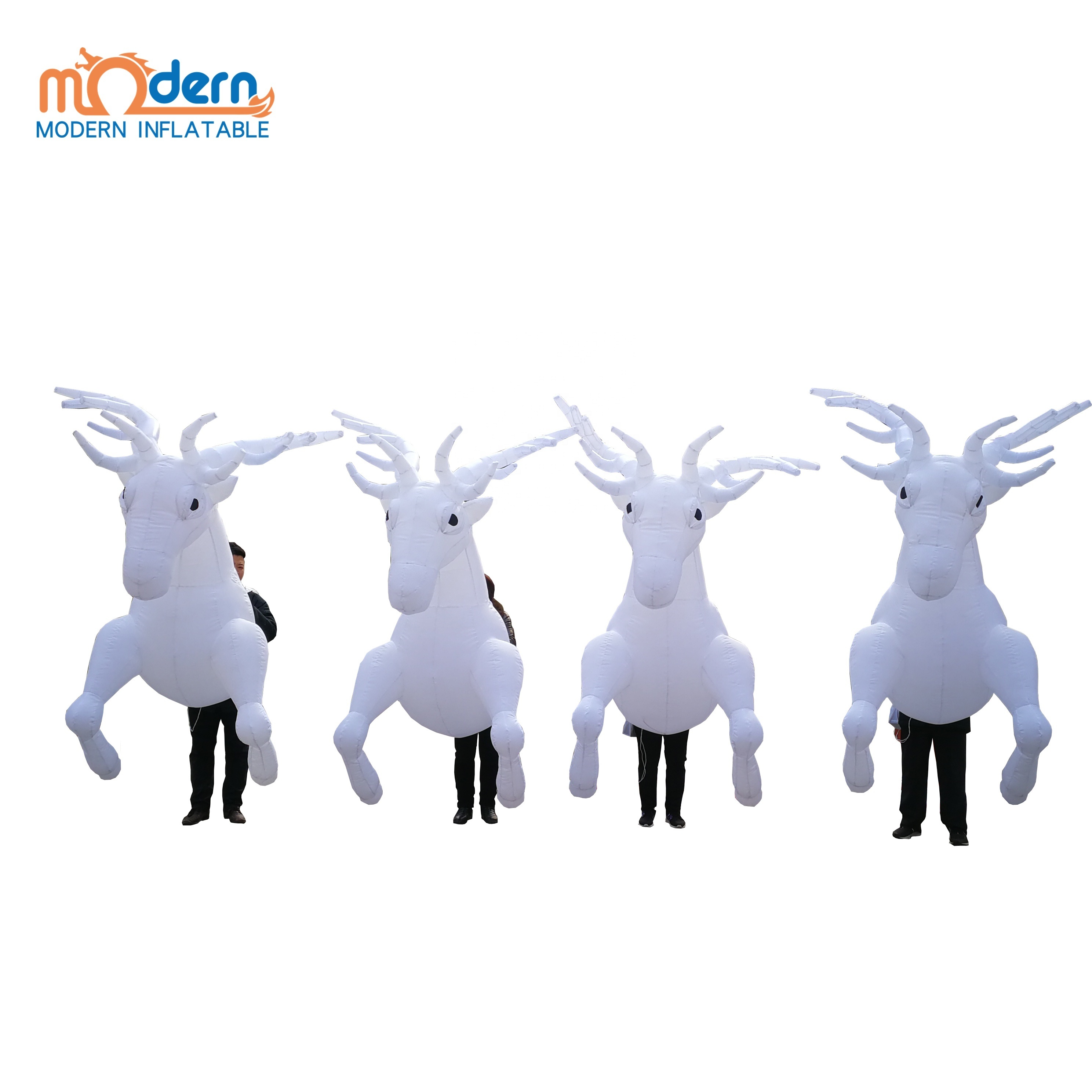 Christmas Festival Parade Party Event Attractive Inflatable Walking Reindeer Costume For Adult