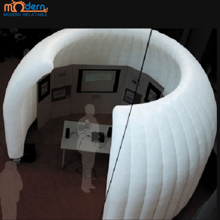 Factory Price Portable  Indoor White LED Inflatable Workshop Room Inflatable Office Pod for Sale