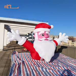 wholesale  christmas decorations outdoor giant inflatable santa claus yard decoration