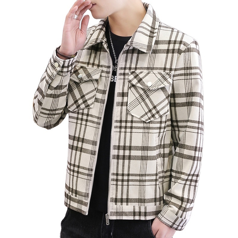 Spring and Autumn Korean Striped Coat Fashion Hong Kong Style Leisure Racing Stripe Jacket Versatile Custom Jacket