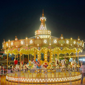 Most popular Manege most popular hot sale trailer mounted amusement park rides merry go round carousel horse for sale