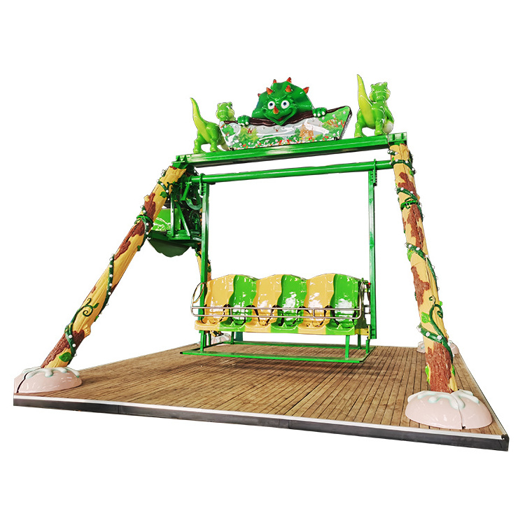 Popular manege forain attraction amusement park fun rides carnival rides 12 seats dinosaur swing for sale