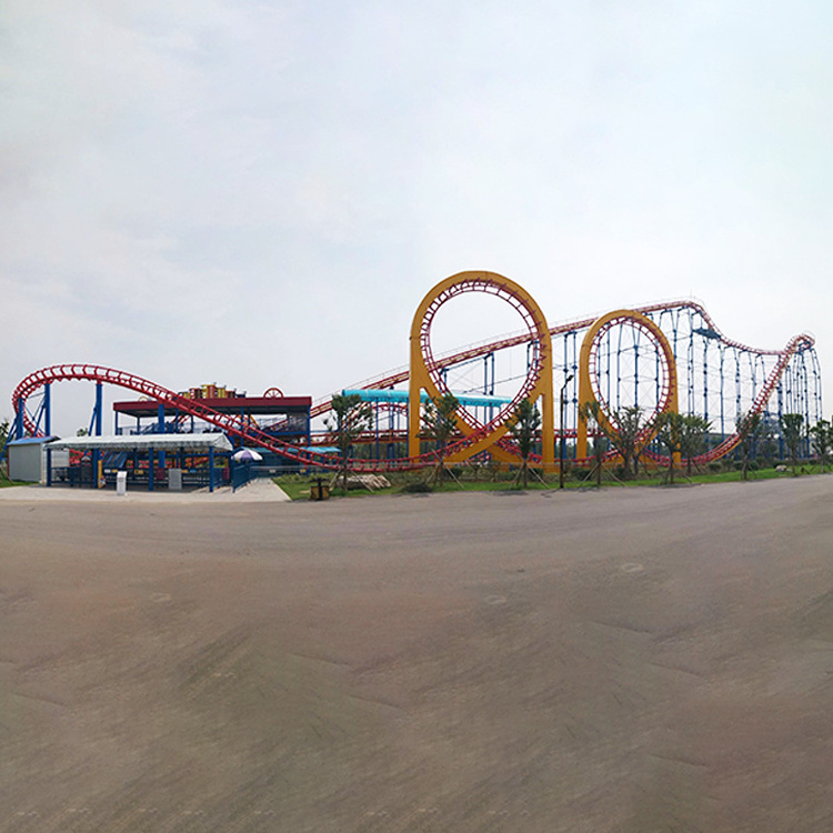 2022 newest modern adults and kids attraction thrill rides amusement park big cheap roller coaster for sale