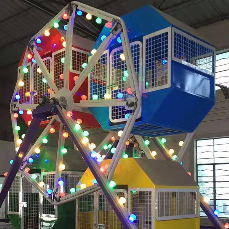 Children's attractions manege pour enfant 10 seats small ferris wheel with trailer for sale