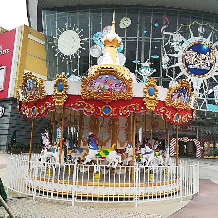 china factory popular attraction amusement park rides kids christmas fairground merry go round carousel for sale for sale