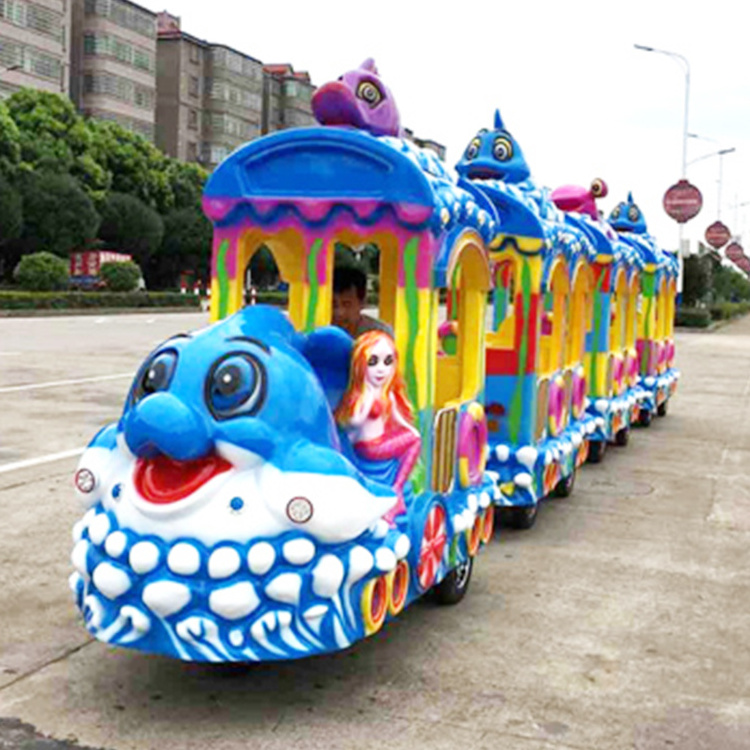 2022 new park popular most funny multifunction amusement kiddie rides electric trackless train kiddie ride for sale