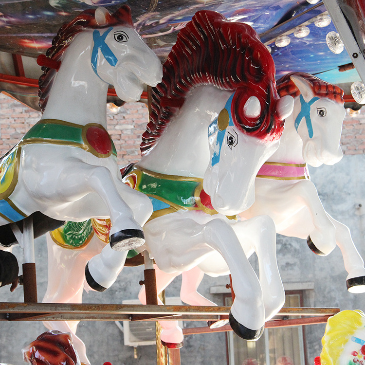 most popular hot sale trailer mounted amusement park rides merry go round carousel horse for sale