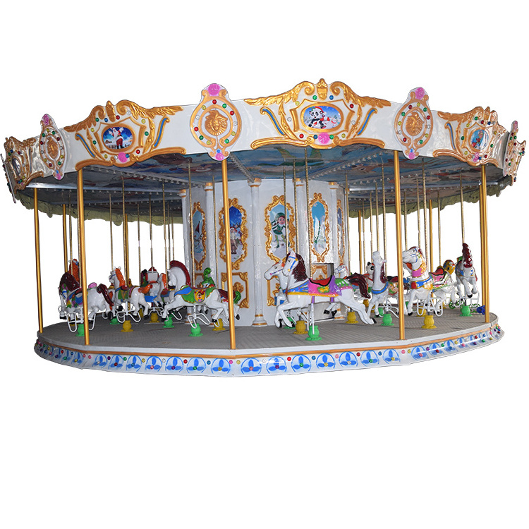 large mechanical hot design commercial indoor custom made carousel kiddie rides fun fair amusement carousel horses ride for sale