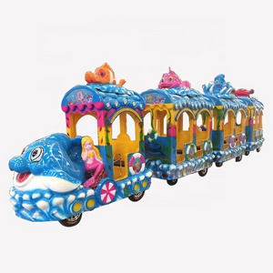 2022 new park popular most funny multifunction amusement kiddie rides electric trackless train kiddie ride for sale