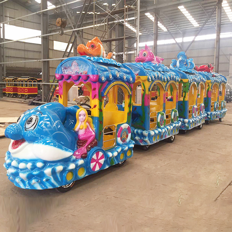 2022 new park popular most funny multifunction amusement kiddie rides electric trackless train kiddie ride for sale