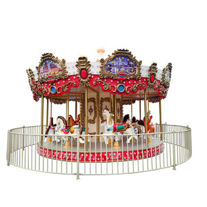 china factory popular attraction amusement park rides kids christmas fairground merry go round carousel for sale for sale