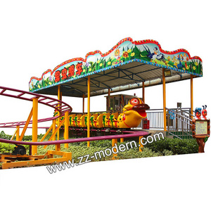 Backyard amusement park equipment carnival rides small cheap kid mini roller coaster ride