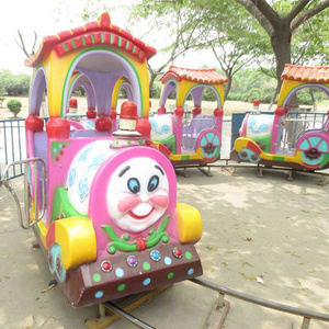 design fashion delicate lovely amusement park commercial ride electric train on kids small tourist track train for sale