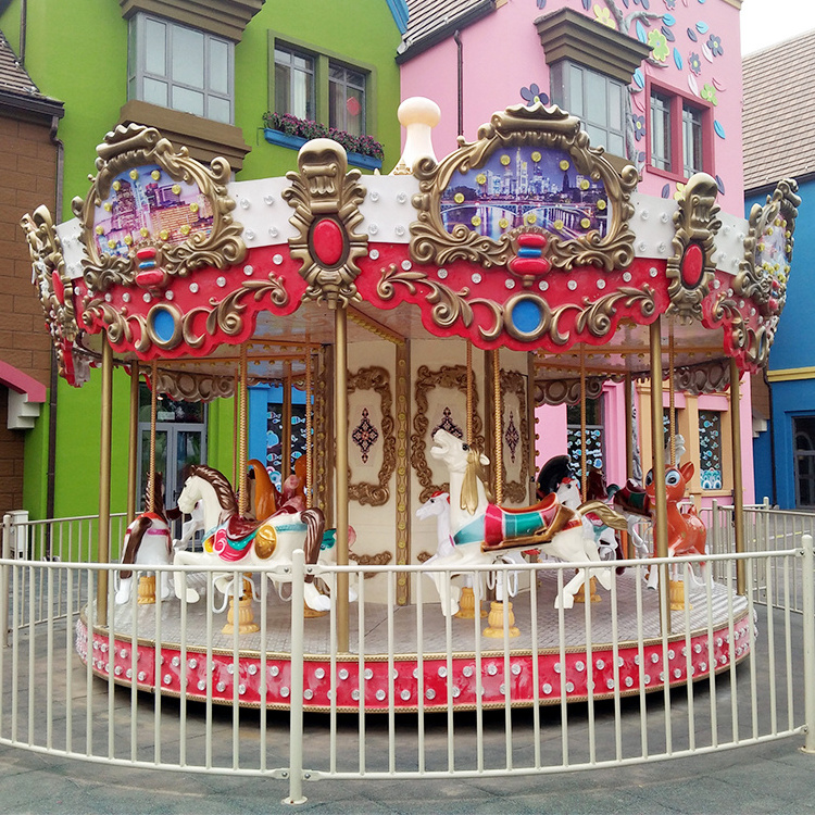 china factory popular attraction amusement park rides kids christmas fairground merry go round carousel for sale for sale