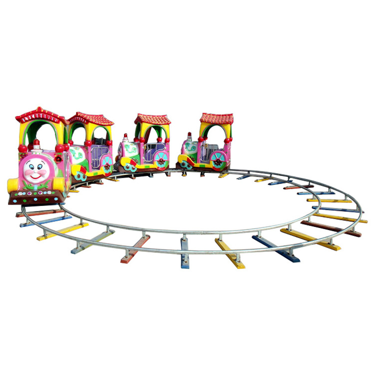 design fashion delicate lovely amusement park commercial ride electric train on kids small tourist track train for sale