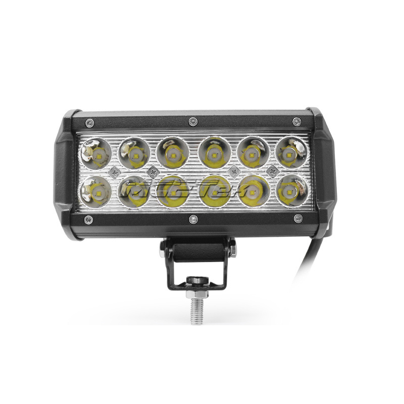 Universal Vehicle Car LED Work Light Three-eye Models Double Row 36W 12smd Long Light Bar Off-road Inspection Spotlight