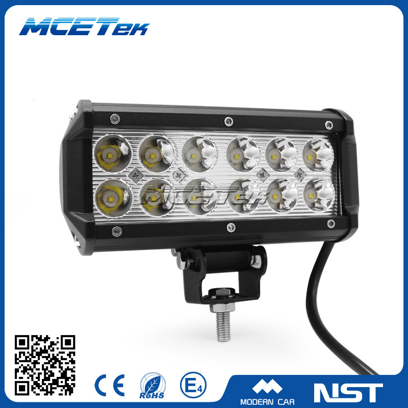 Universal Vehicle Car LED Work Light Three-eye Models Double Row 36W 12smd Long Light Bar Off-road Inspection Spotlight