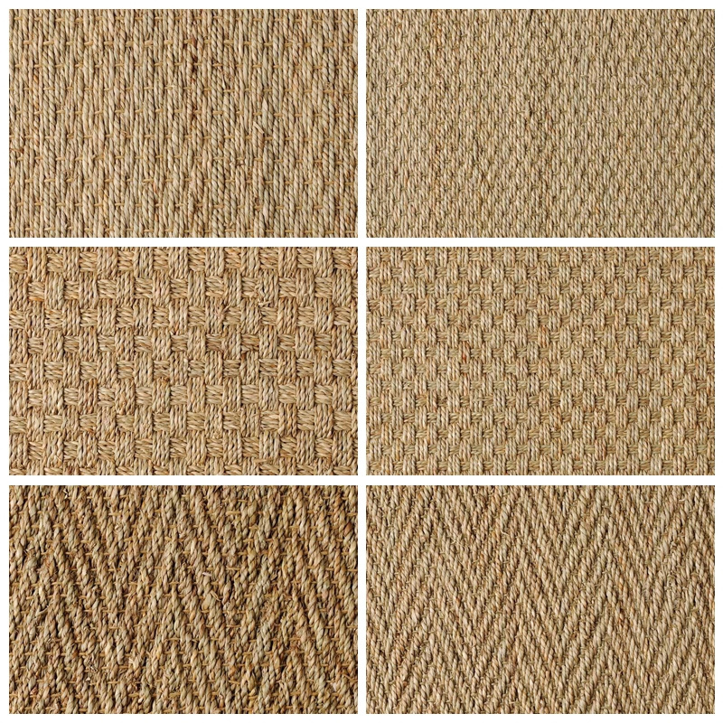 china wholesale vietnam natural seagrass carpet wall to wall  sea grass carpet roll for home hotel resort restaurant