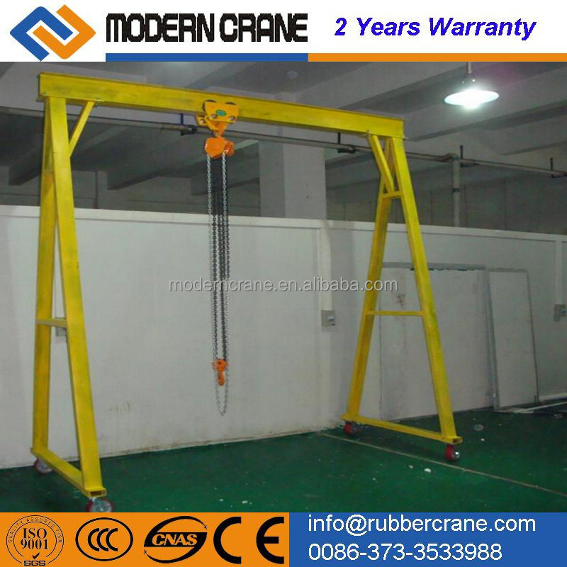 1 ton -10 ton simple portable small / mini gantry crane for sale made in China Crane Hometown