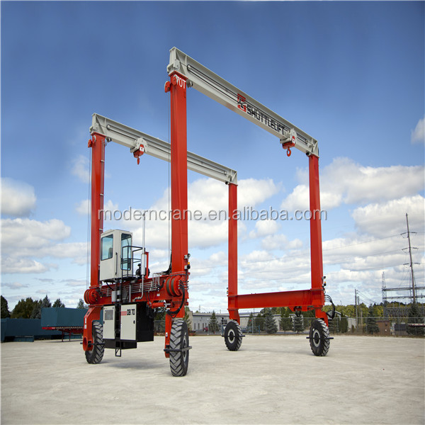 CE GOST ISO Certificate China Rubber Tire Container Gantry Cranes / RTG Crane