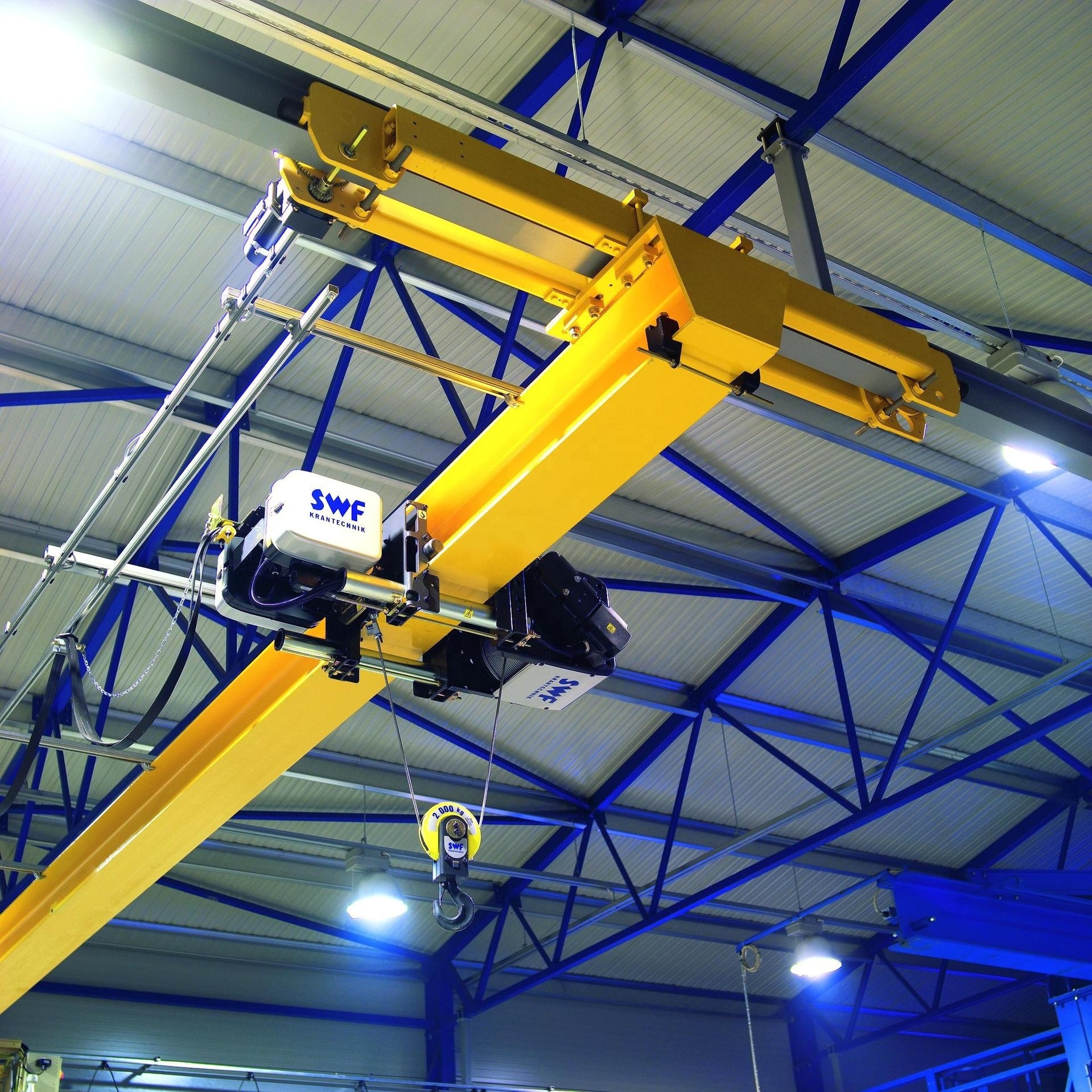 2 ton overhead crane with Overload protect device