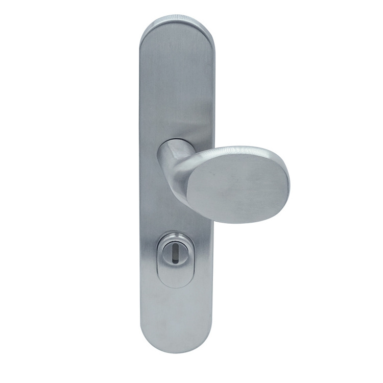 Stainless steel 304 security door golf lever and handle on plate