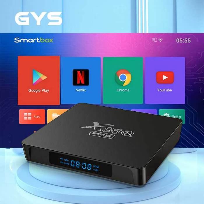 GYS Factory Supply High Quality Design X96 Q Pro Tt Tv Box Android 4k Player Set Top Tv Box X96q Pro Best Android TV Box