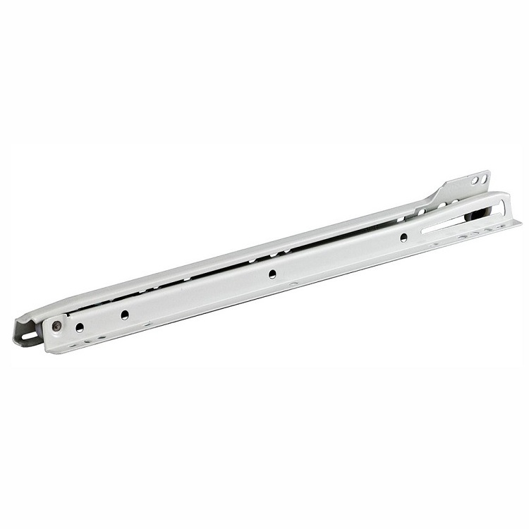 Modernplus Bottom Mounting Self Closing Powder coated single extension economic drawer slides drawer runners roller slidesM32102