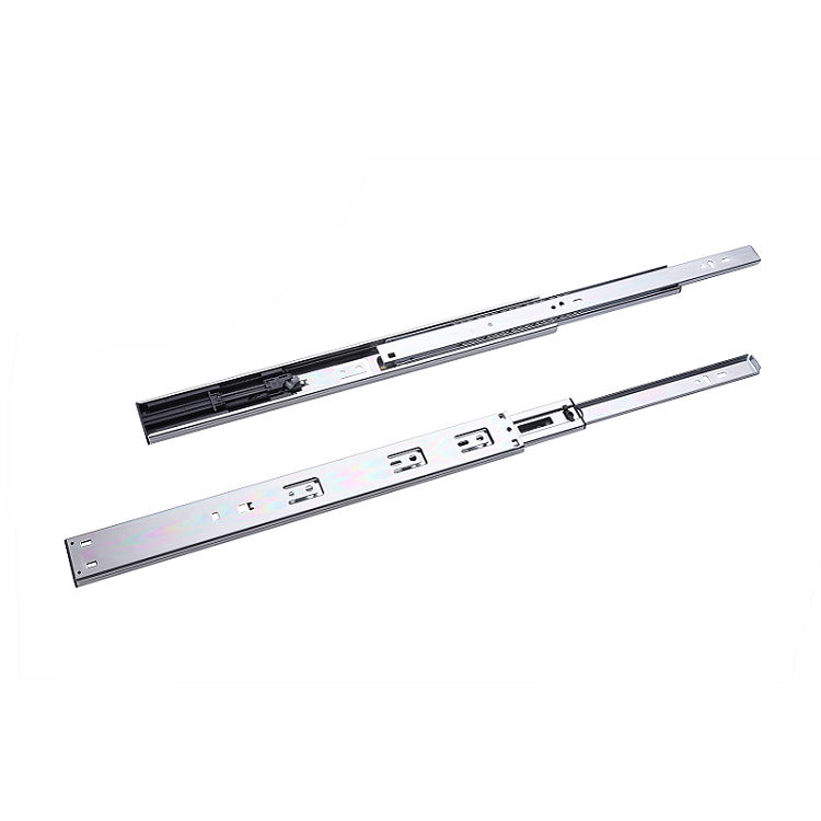 Modernplus 45mm 3 folding telescopic channel push to open undermount heavy duty ball bearing soft close drawer slide