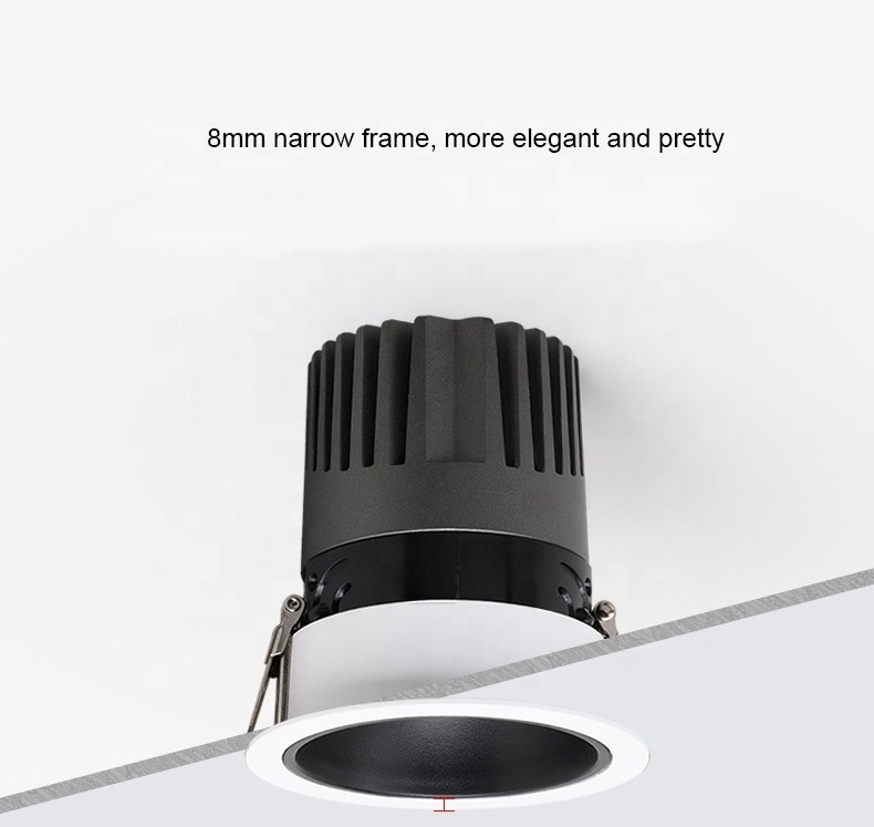 Spotlight Adjustable Recessed LED COB Ceiling washer Downlight Light for Indoor Bathroom