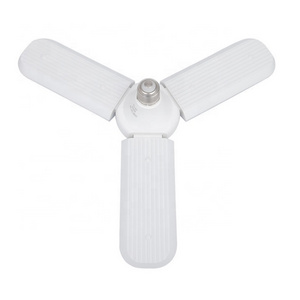 E27 45W 5000K good quality super brightness energy saving three fan blade Led Trefoit Foldable bulb