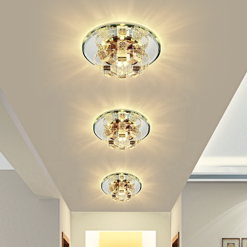 5w Crystal aisle light creative simple modern entrance light hallway balcony  corridor  ceiling light