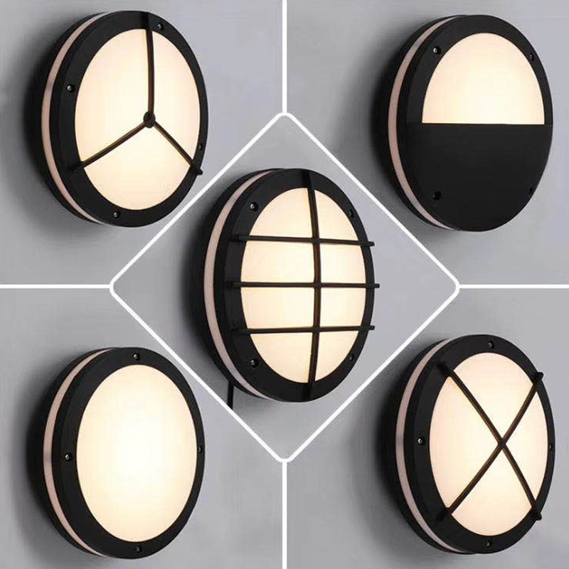 Circular Round Lights Outdoor Wall Ceiling Mounted Lighting Fittings outdoor bulkhead light