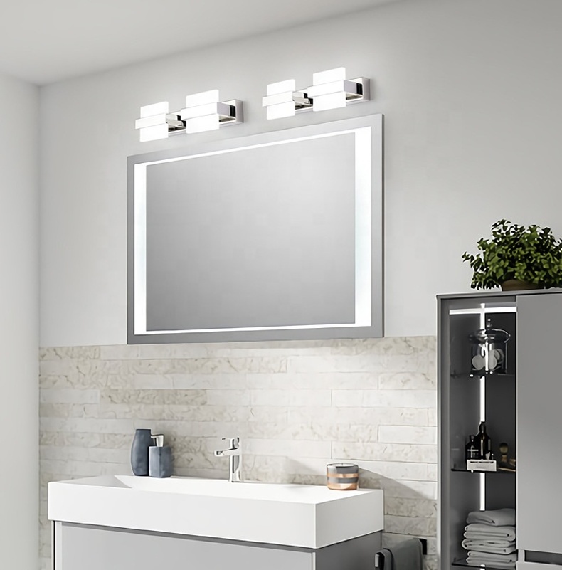 LED Vanity Lights in Bathroom Modern Bath Mirror Light Fixtures with Swing Arm Up and Down