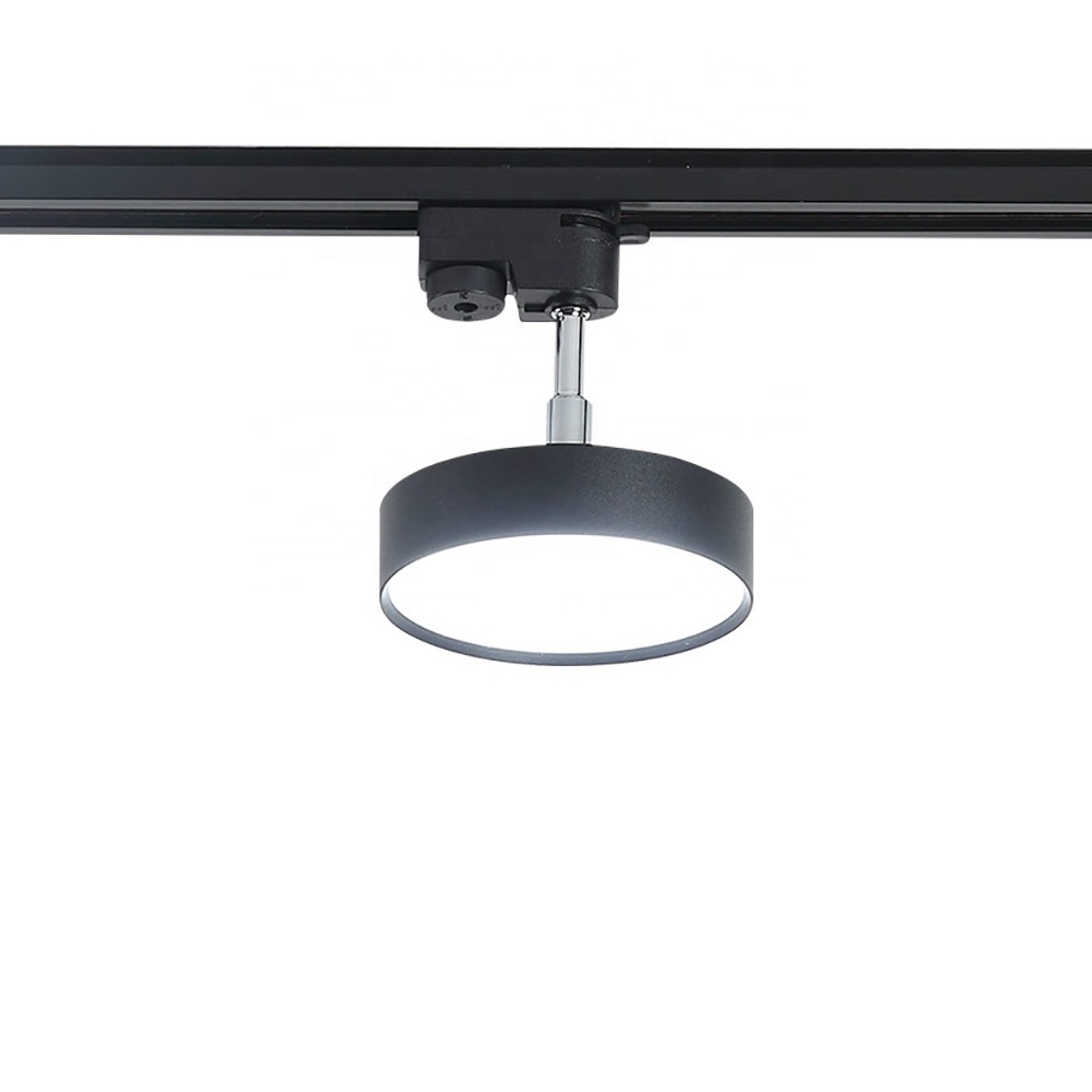 2 Wires 3 Wires 4 Wires 10W 15W 20W LED Track Light Rail Spotlight 1 Phase 3 Phase Indoor Ceiling Lamps for Shop Store