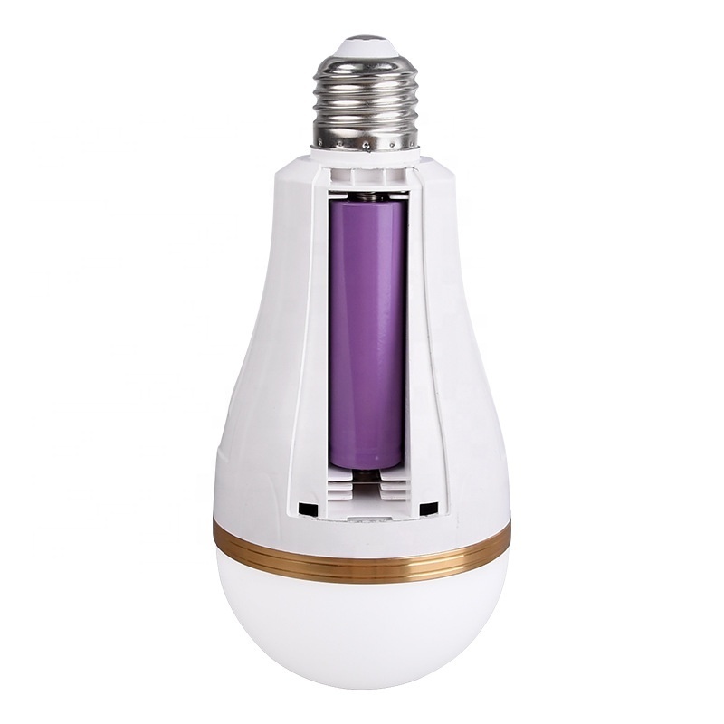 E27 charging emerg bulb portable led lamp 20W usb type c rechargeable light bulb with removable battery li-ion