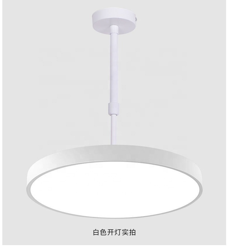 Simple Living Room Pendant Light House Office Hallway Semi Flush Mount LED Round Ceiling Chandelier Light Fixtures