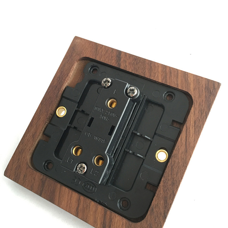 solid wood old retro brass light switch 1gang 2way wall sockets and switches uk