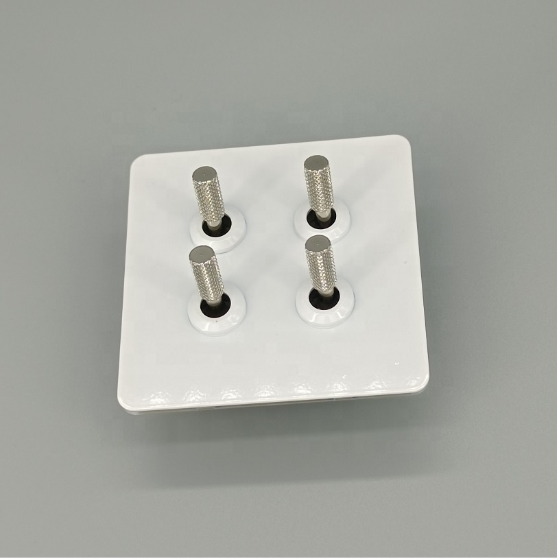 antigque  wall 4 gang 2 way surface mount  86x86  toggle electric wall switch