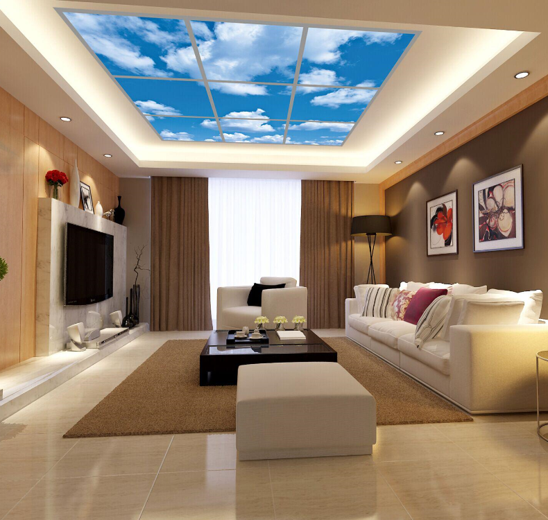 4ft x 2ft 72w frameless led sky ceiling panel light