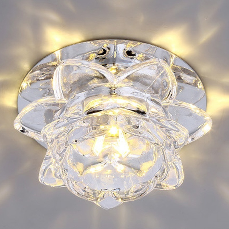 modern crystal colorful 5w led ceiling light