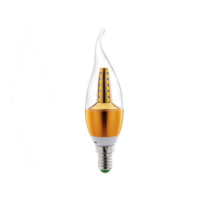 STOCK 0.5USD E14 5W 2835 SMD LED Candle Flame Light Bulb