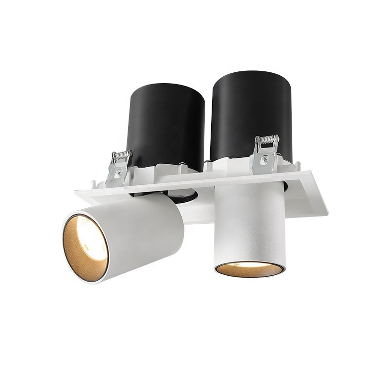 Embedded LED spotlights Surface mounted ceiling light Adjust up down Telescopic  cob downlight