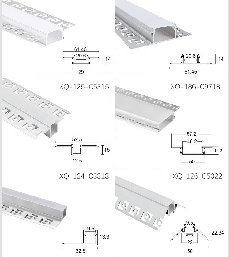 72W Aluminum 8ft led tube light fixture led recessed linear light