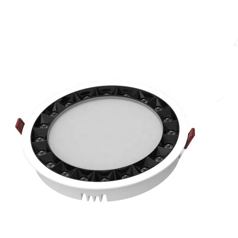 Embedded Anti Glare Led Downlight Living Room Ceiling Lamp 7W 12W 18W No Main Light Ultra Thin Led Grille Spotlight