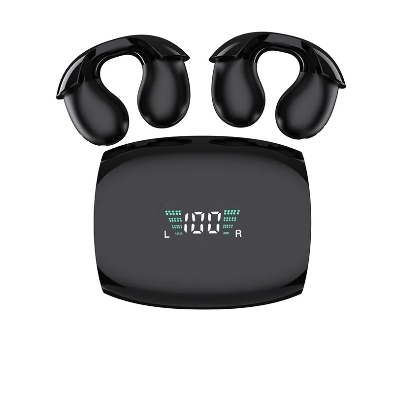 YYK Q69 Ear-clip Bone Conduction Headphones Painless Wireless Open Ear Clip Waterproof Mini Sport Running Earring tws earbuds