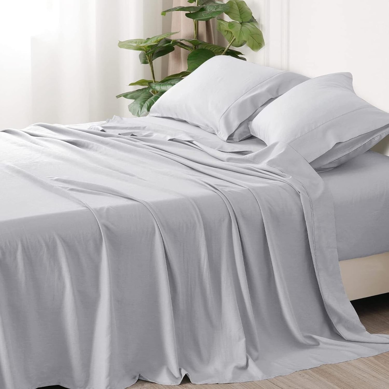 OEKO-TEX Ultra soft  Bedding Sets Pillowcase Lyocell Tencel Fabric Bedding Sheets set and Duvet Cover Sets