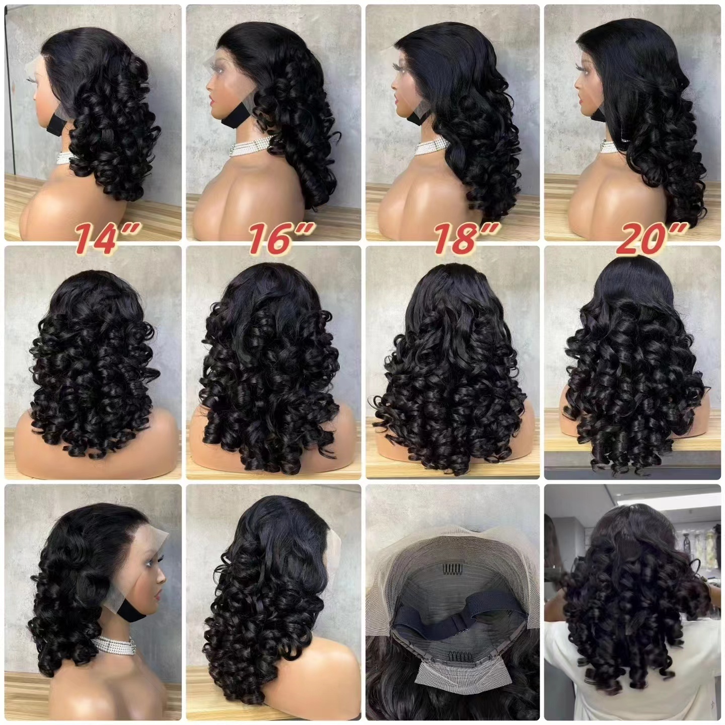 Short Wig Human Hair 13x4 Lace Front Human Hair Wigs For Black Women HD Transparent Loose Deep Wave Short Bob Wig Brazilian Bob