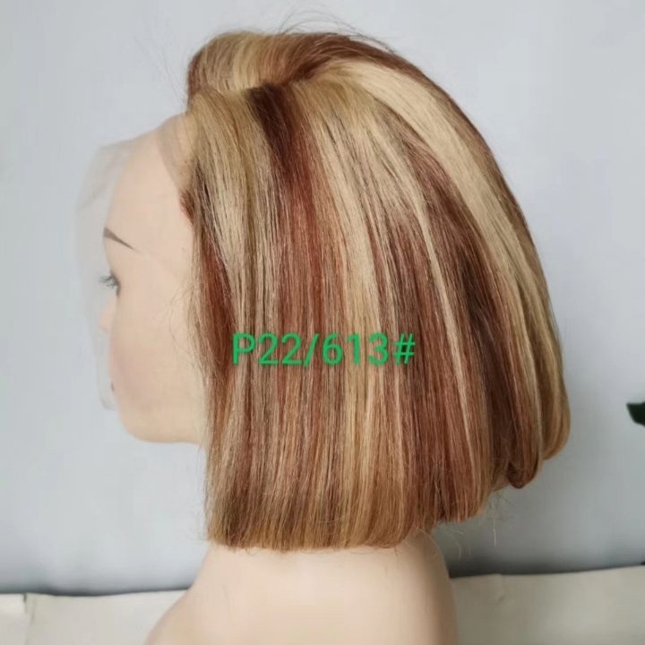 factory accept customized  2021  new products short piano color 22/613# human hair wig